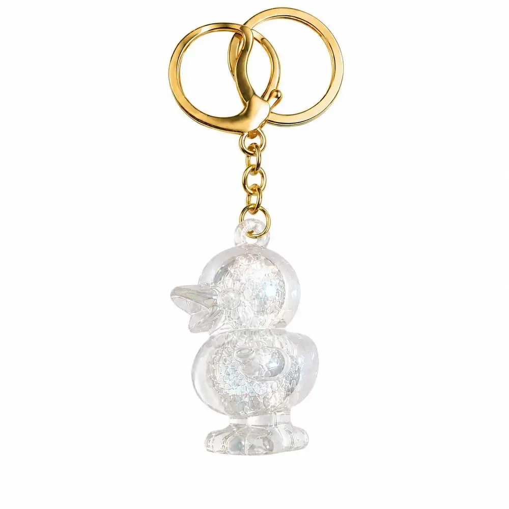 Iridescent Duck Keychain – Glossy Acrylic Bag Charm